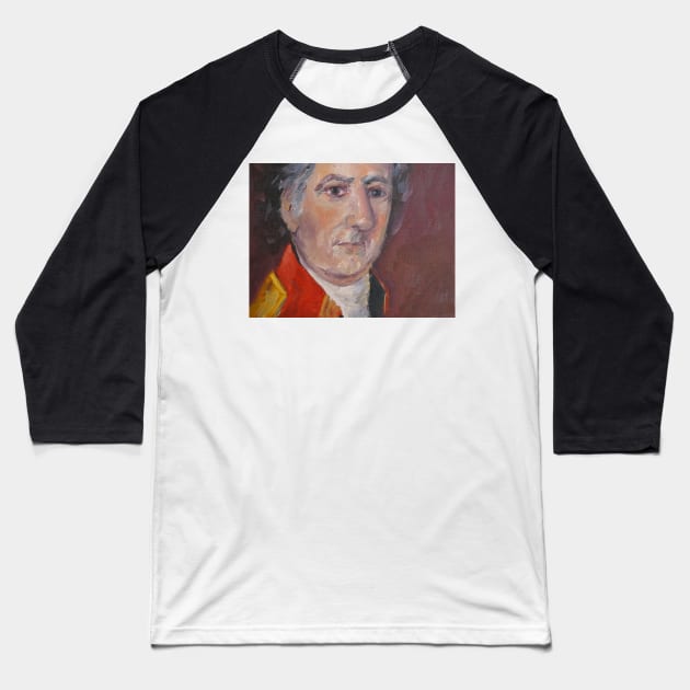 Study of William Edward West's portrait of Stephen Minor, Spanish Governor of Natchez in 1792 Baseball T-Shirt by Susan1964